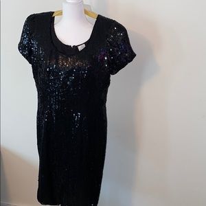 Styleworks Black Sequins Dress
